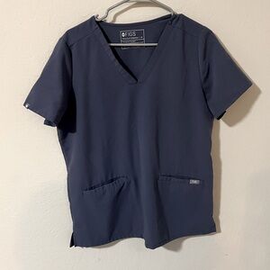 Dark grey figs scrub top